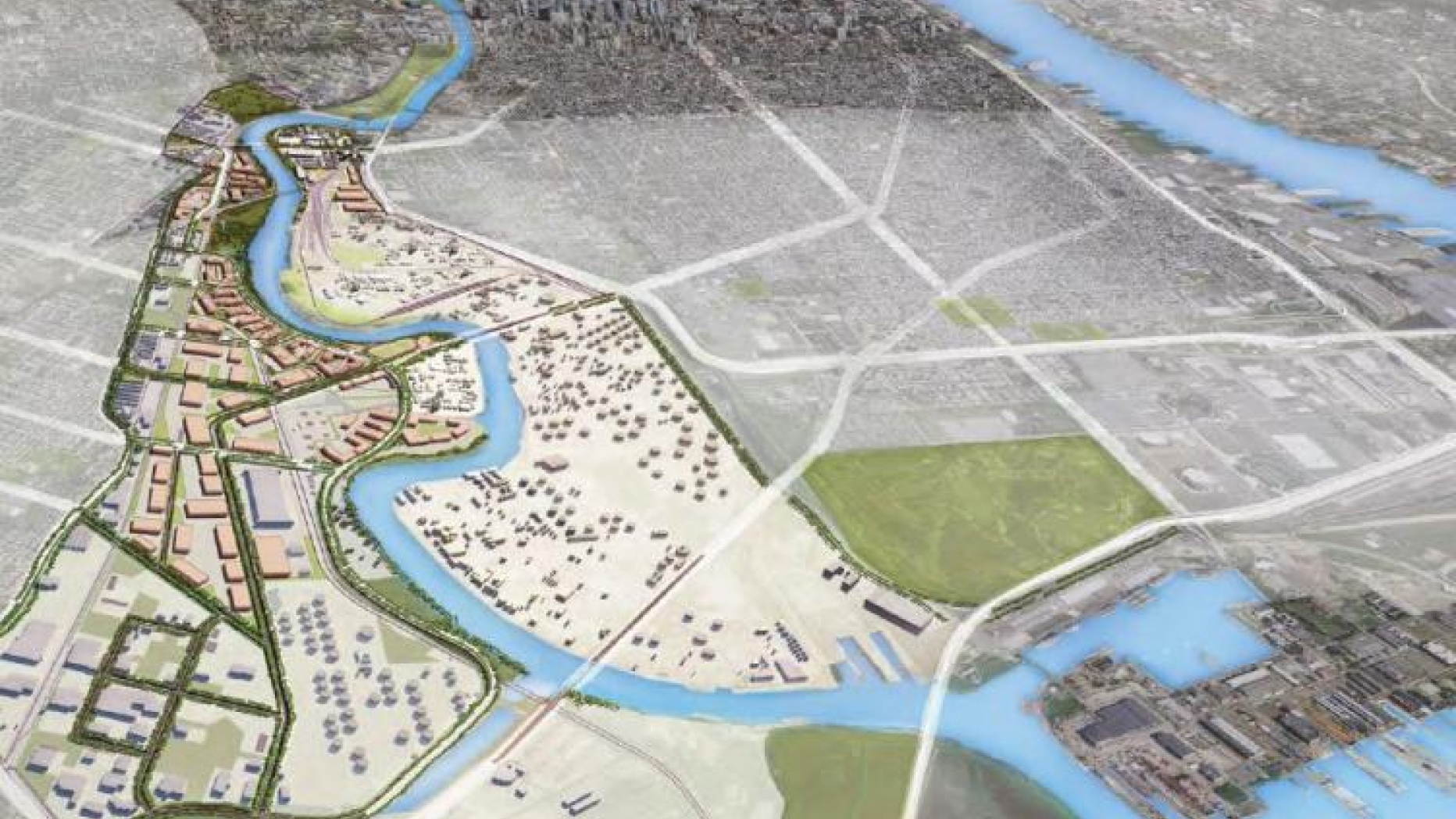 3D model of the Lower Schuylkill area.