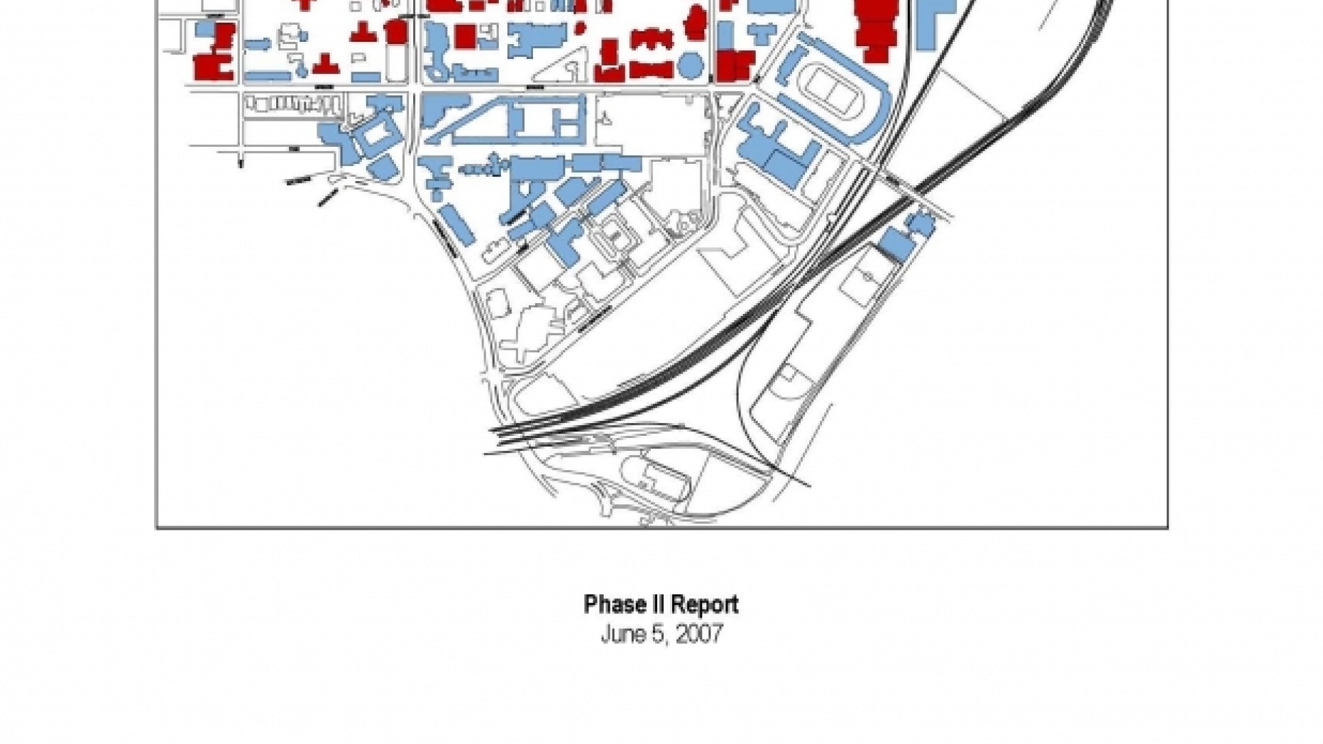 Map of the campus buildings