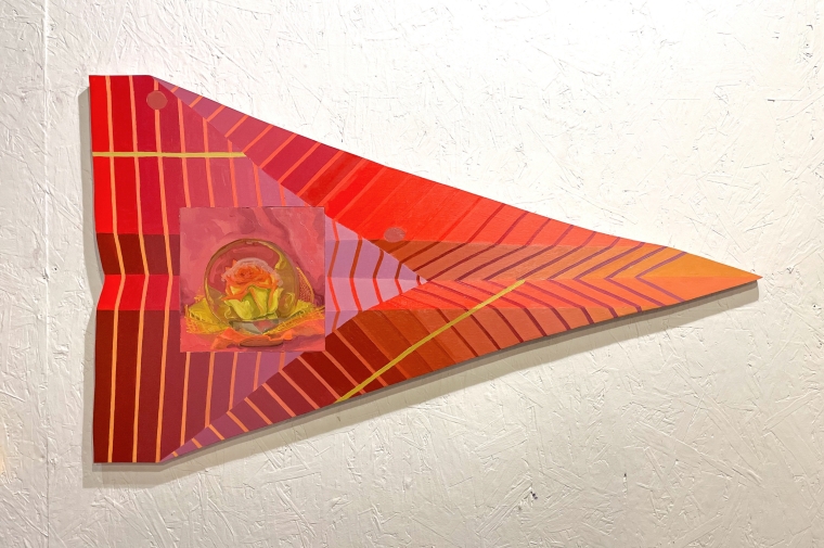 red paper airplane