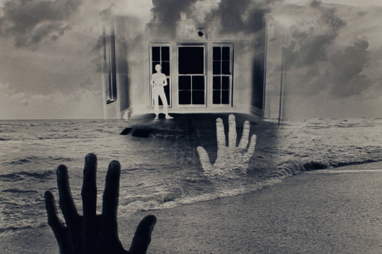 Jerry Uelsmann, Navigation Without Numbers, 1971, photomontage