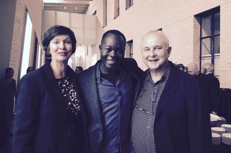 Chair Winka Dubbeldam, and Chair Richard Wesley with Francis Kere
