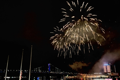 Fireworks on the Delaware River