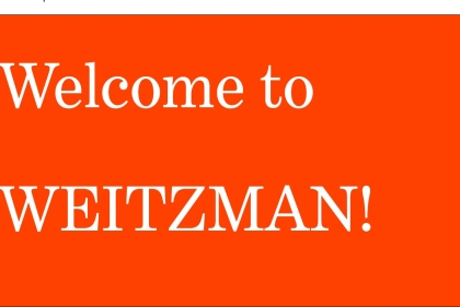 Welcome to Weitzman