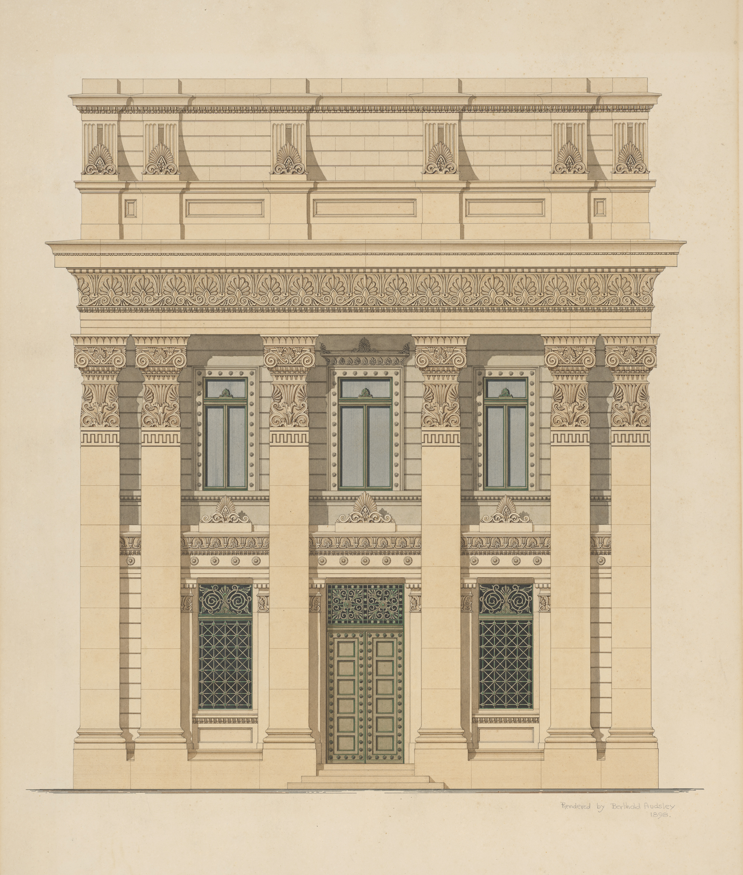 color elevation of bank