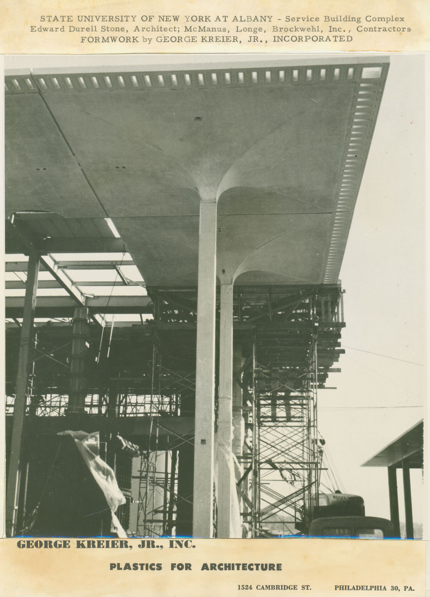 Image of precast concrete for SUNY Albany building