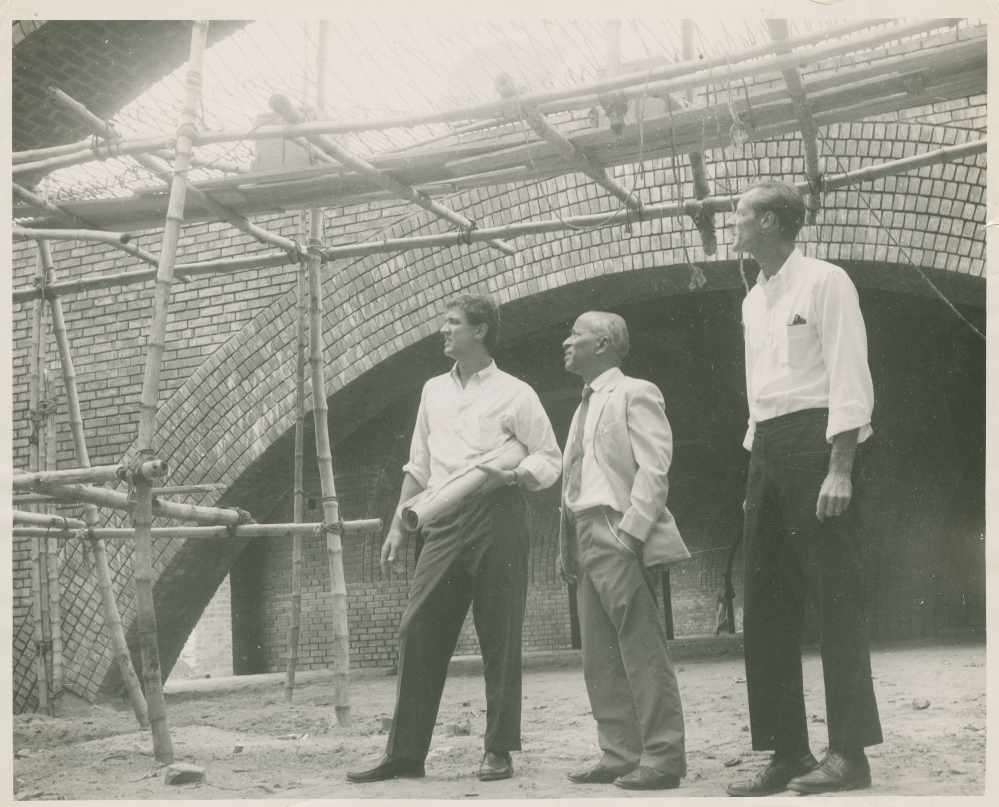 Roy Volmer with other engineers at Dhaka