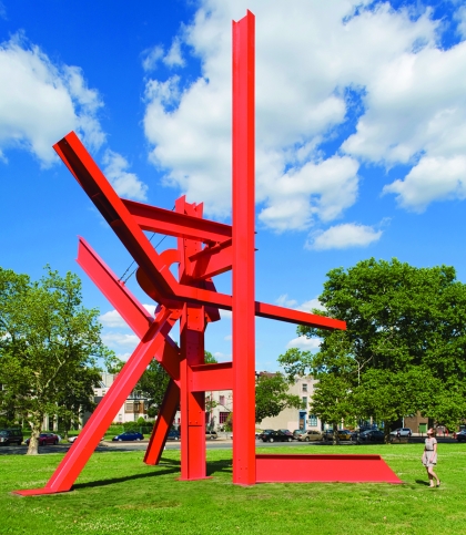 A work of art displayed on the Benjamin Franklin Parkway.