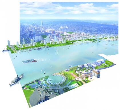 Visualization of potential project on the Delaware River.