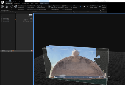 RealityCapture production of rectified elevations