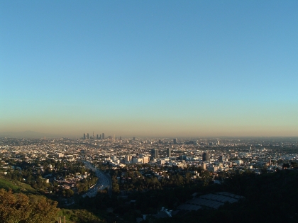 City scape and sky.