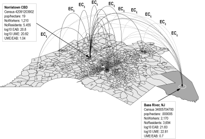 Diagram of Philadelphia region