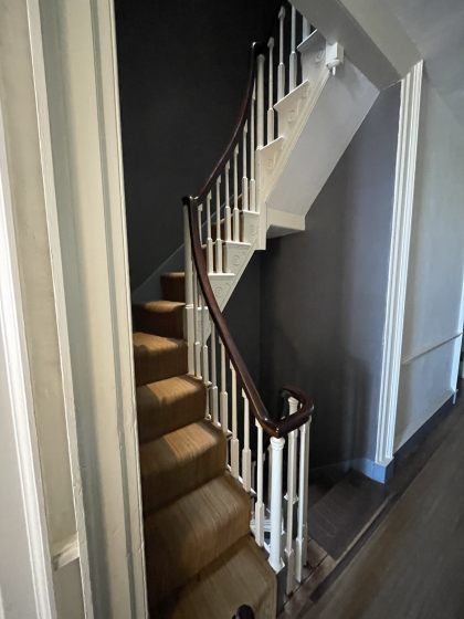 Northeast View of Monticello servant stairs. 