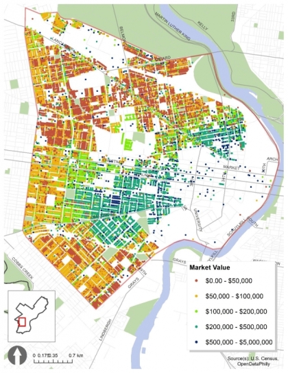 Map of West Philadelphia