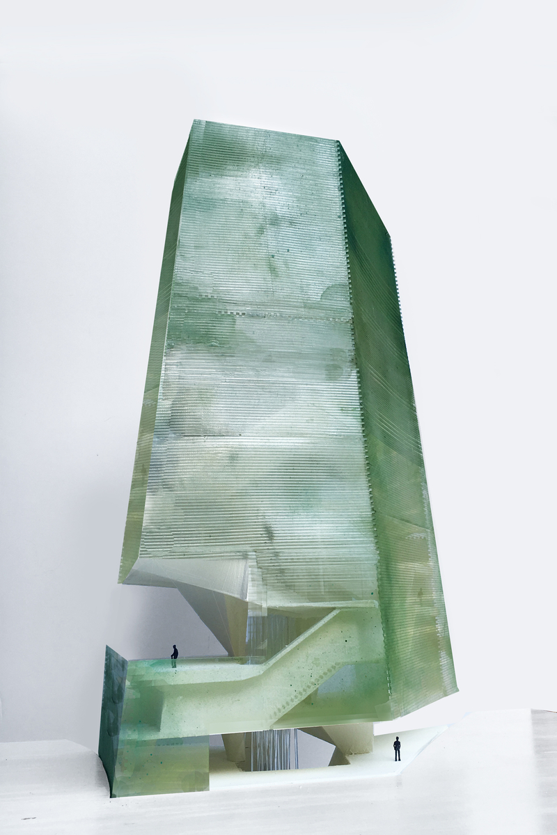 Architectural model of building