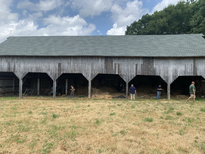 Field Survey Day. Conditions Assessment for Hey Barn in Natirar Fars, Somerset County, NJ