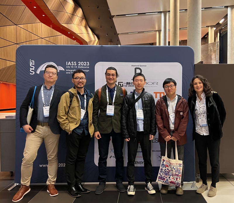 Prof. Masoud Akbarzadeh and his Architecture Ph.D. students from the Polyhedral Structures Laboratory at the Weitzman School of Design present a total of six research papers at the International Association for Shell and Spatial Structures 2023 symposia in Melbourne, Australia.