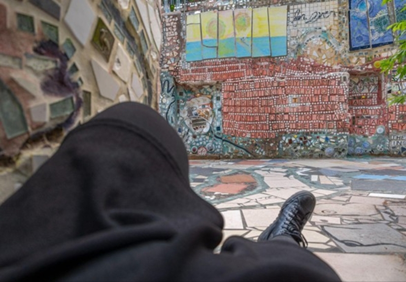 On site work at Philadelphia's Magic Gardens