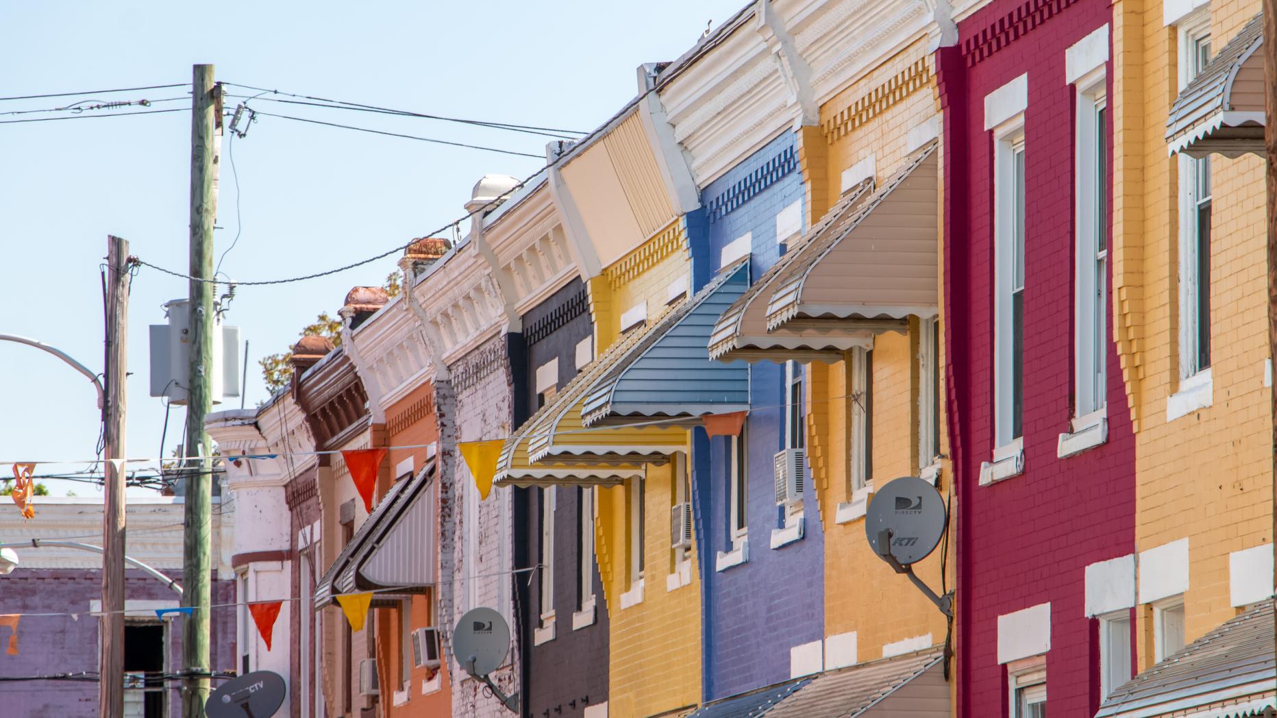 Colorful Row Homes