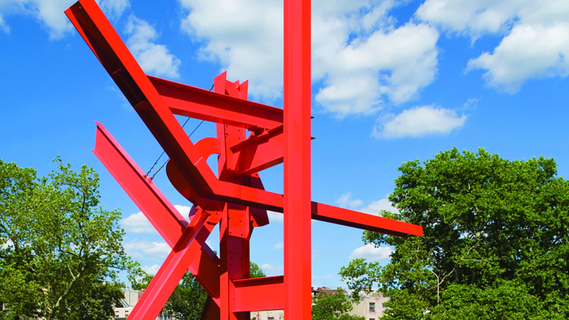 A work of art displayed on the Benjamin Franklin Parkway.