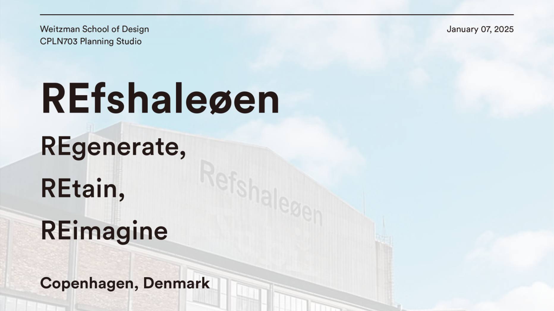 cover of Copenhagen Studio Report