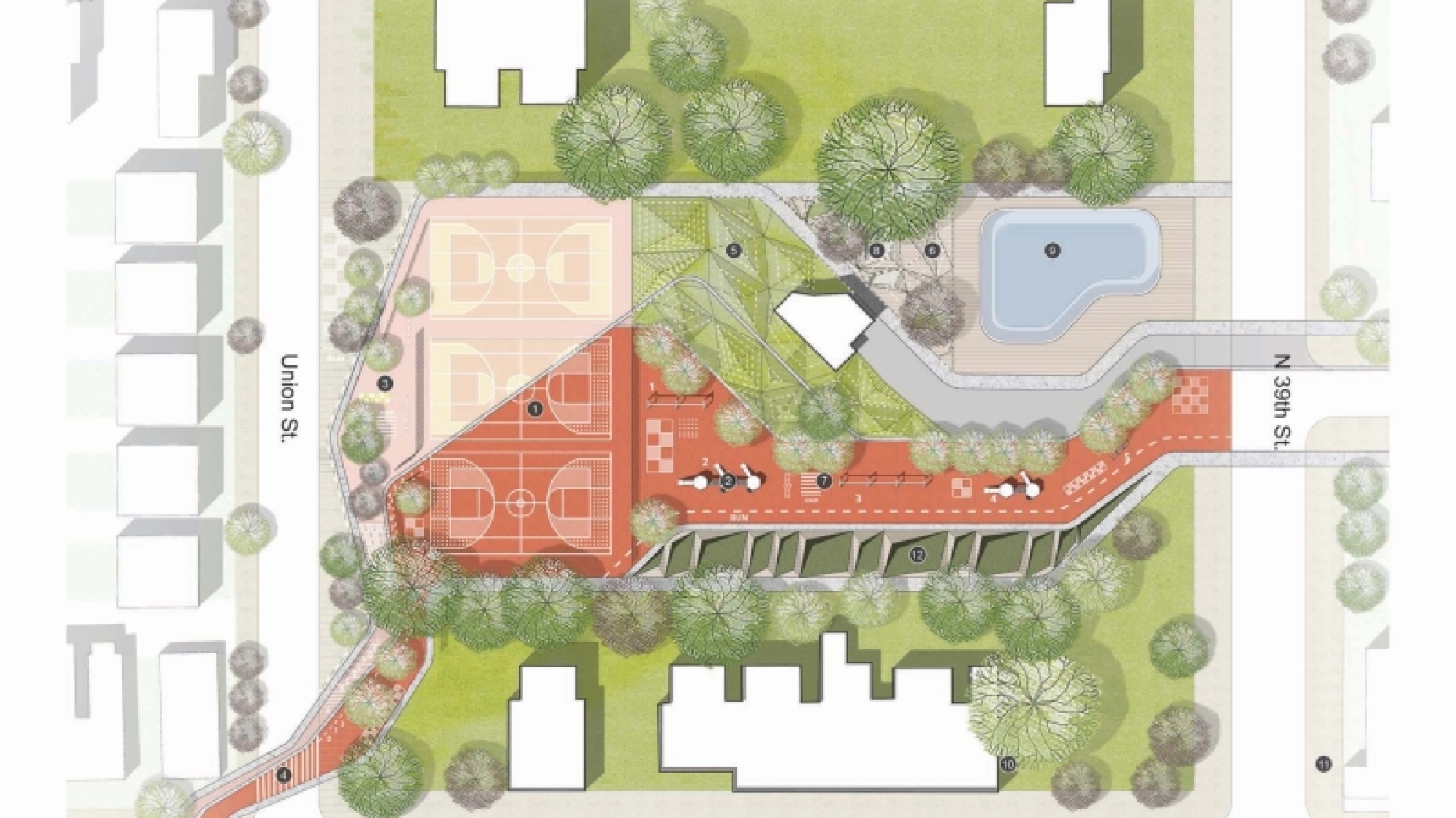 Layout plan for project.