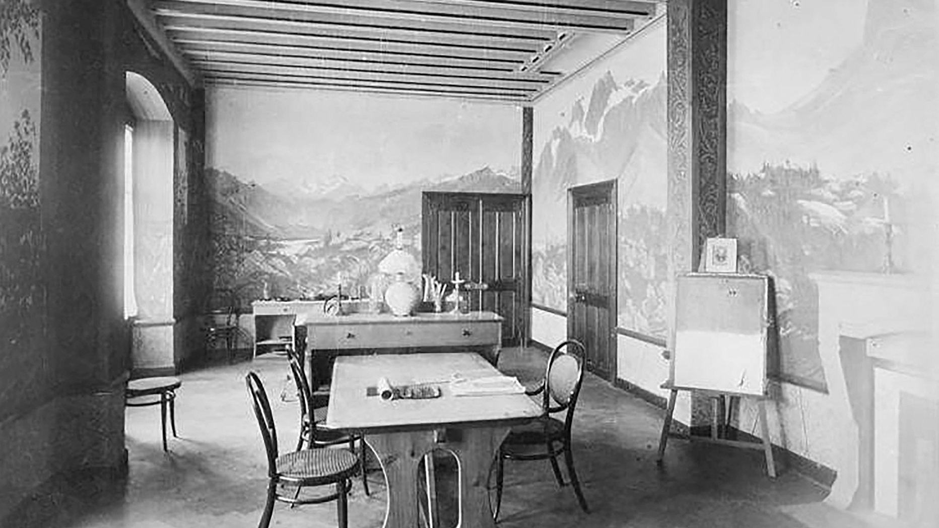 View of the first-floor studio of Villa la Vedette, c.1880, Courtesy of Mediatheque de l’Architecture