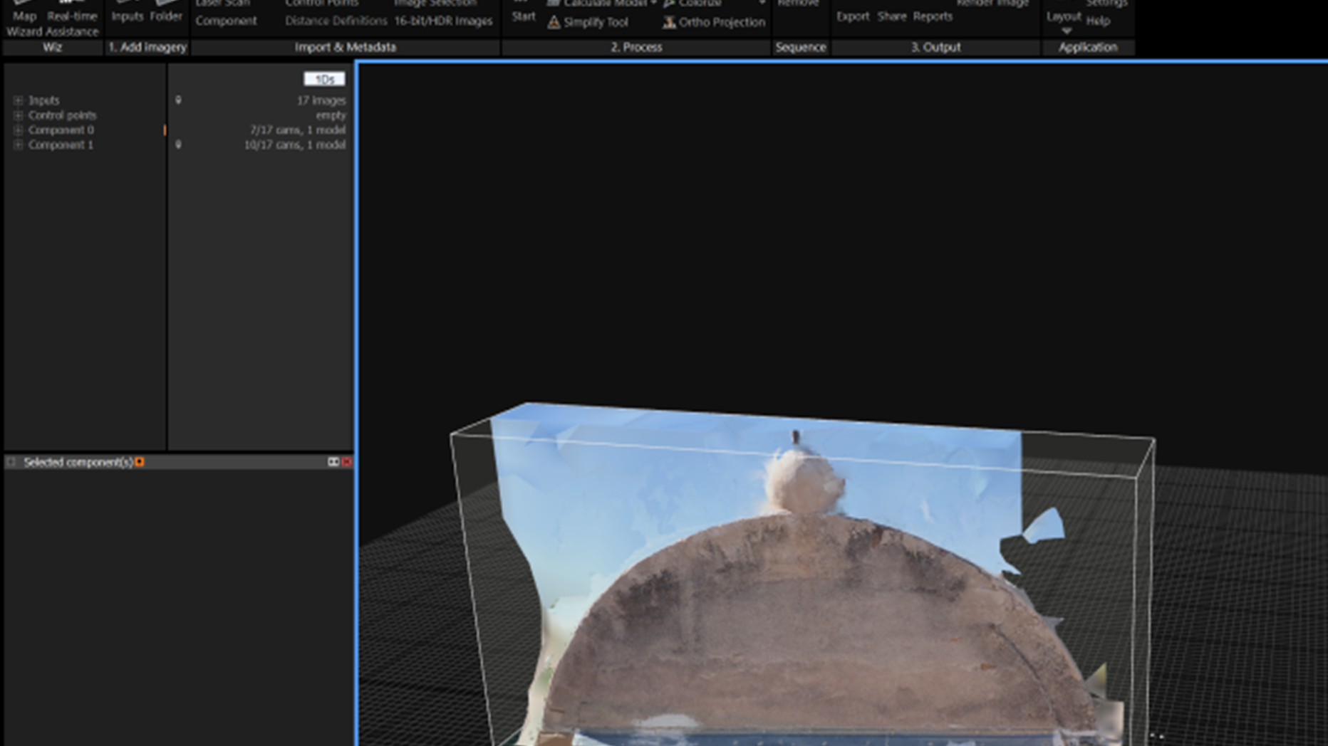 RealityCapture production of rectified elevations