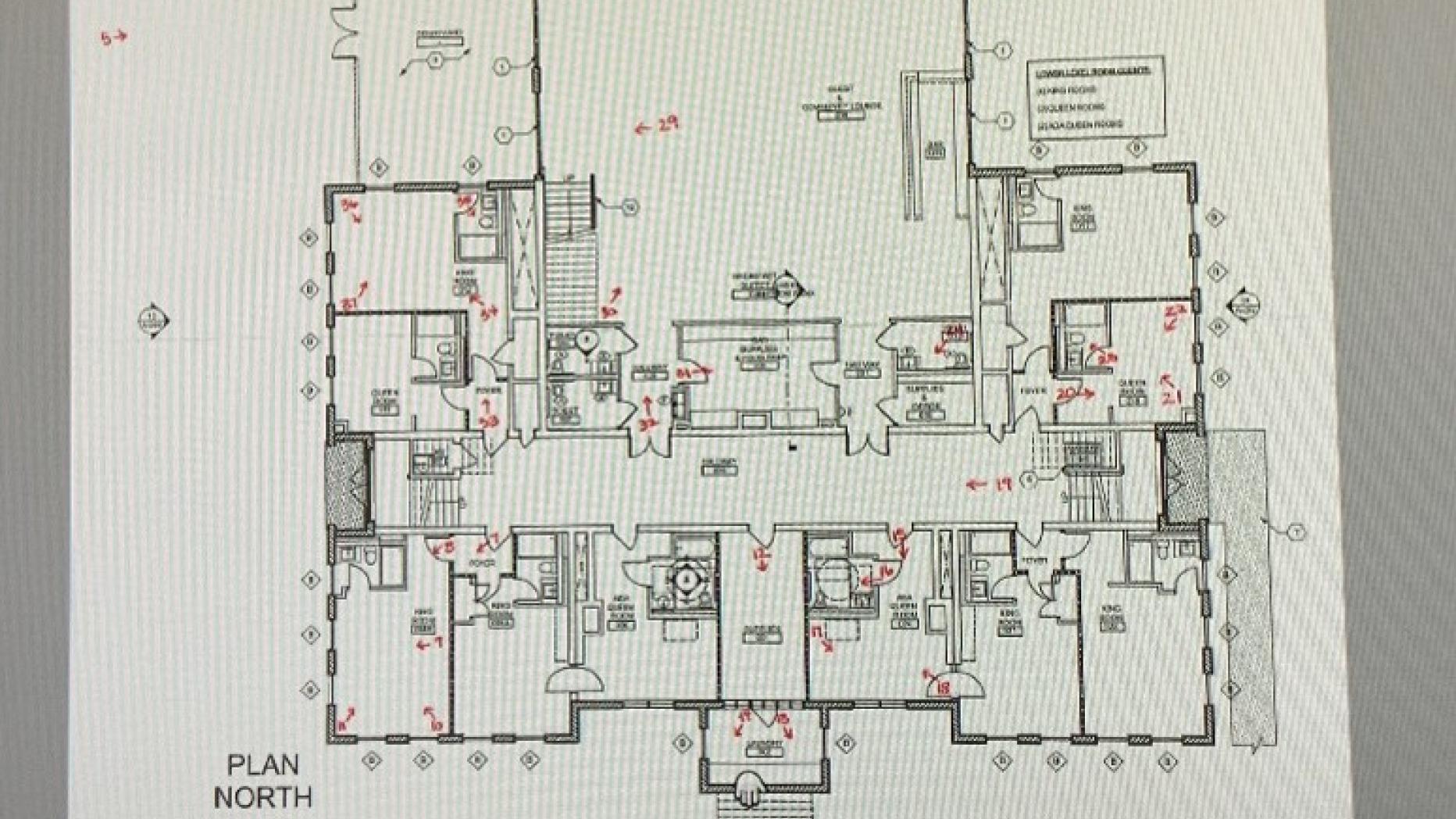 floorplan and photo key