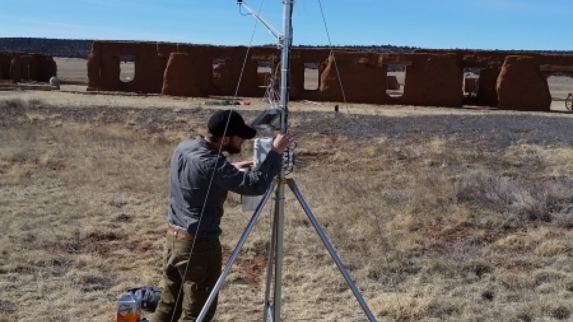 In the field at Fort Union National Monument