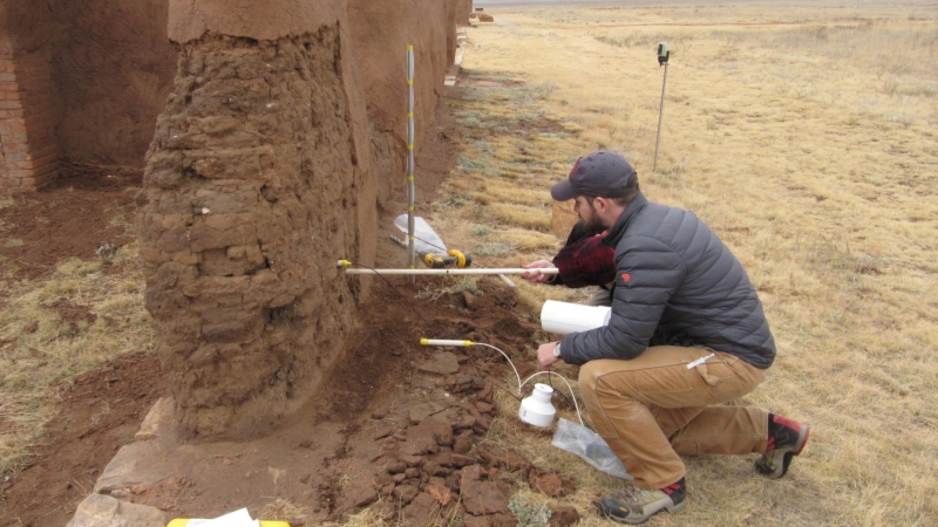 In the field at Fort Union National Monument