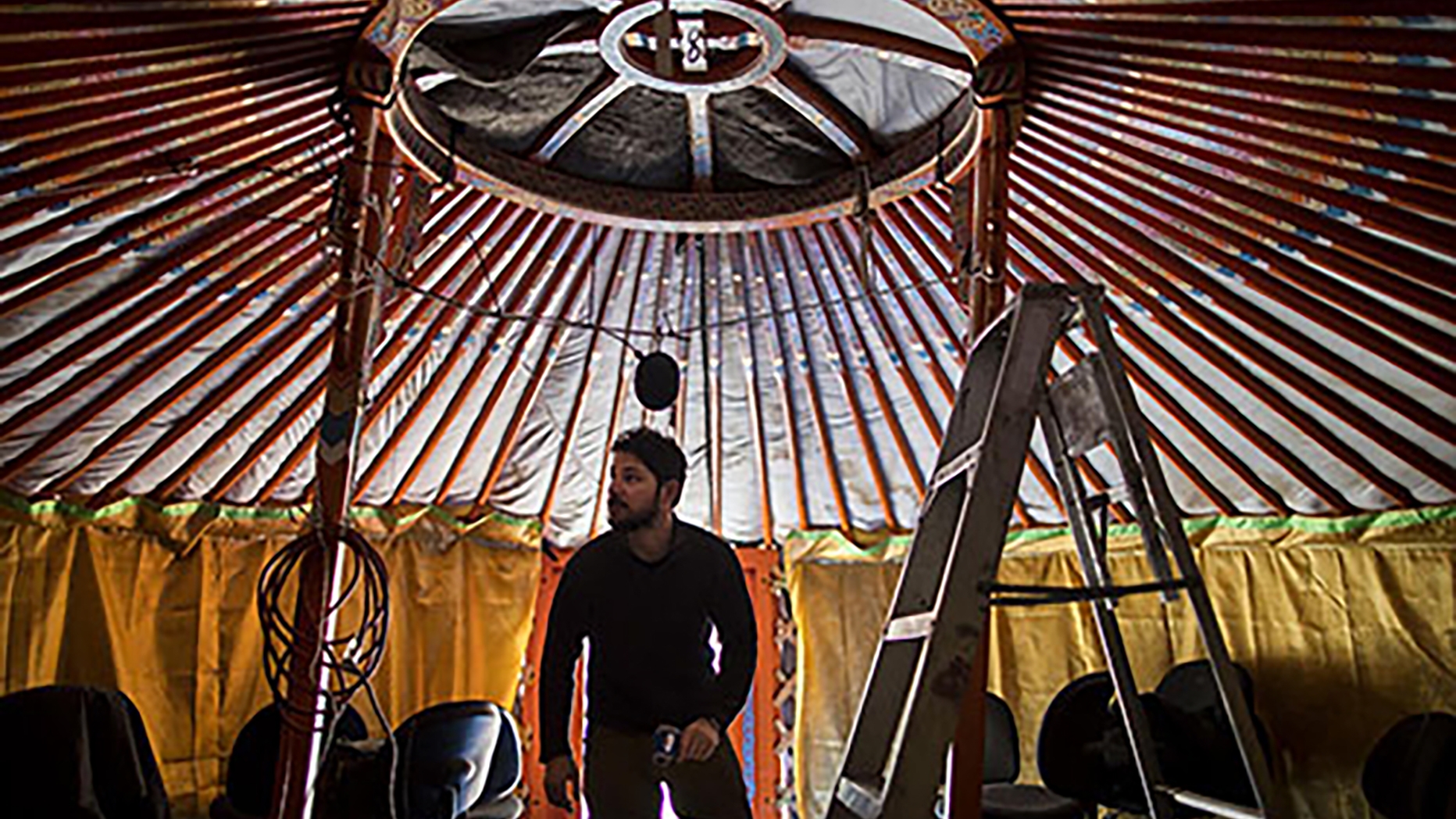 Interior photo of Mongolian ger