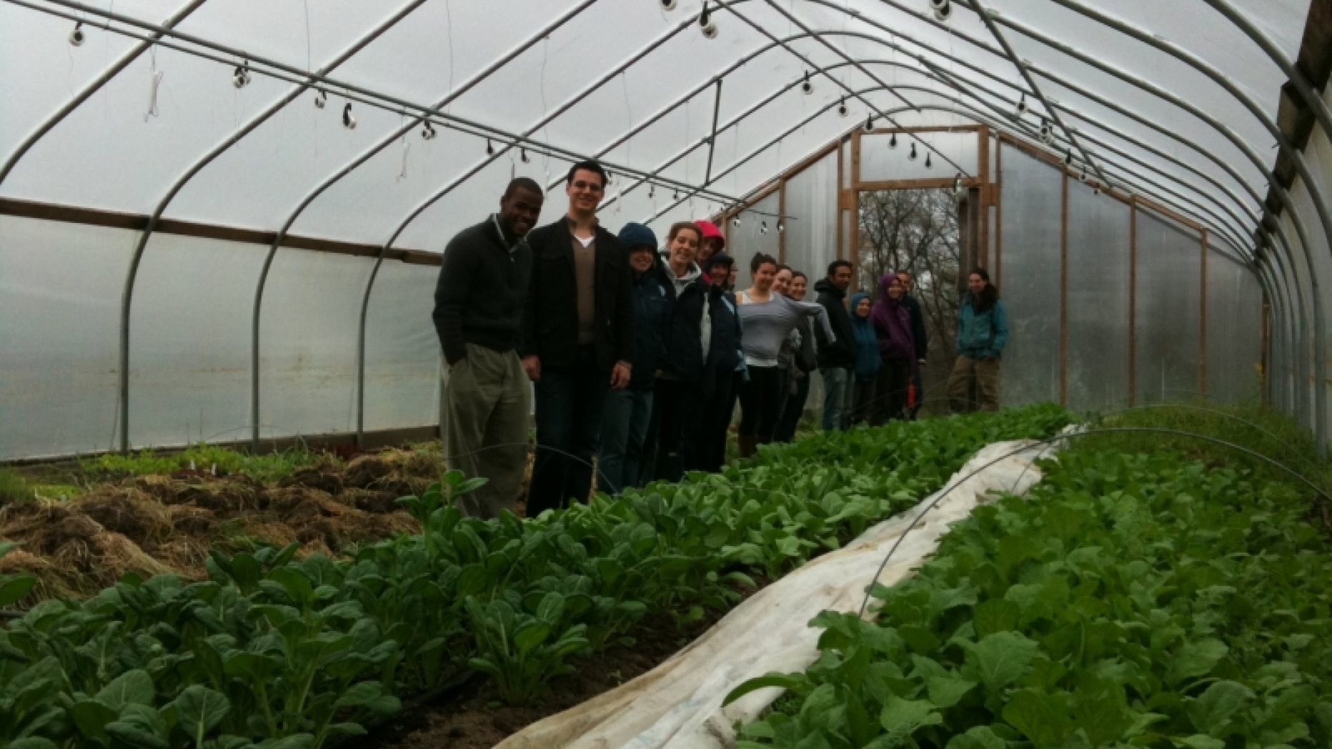 Metropolitan Food Systems class visit to Weavers Way Farm