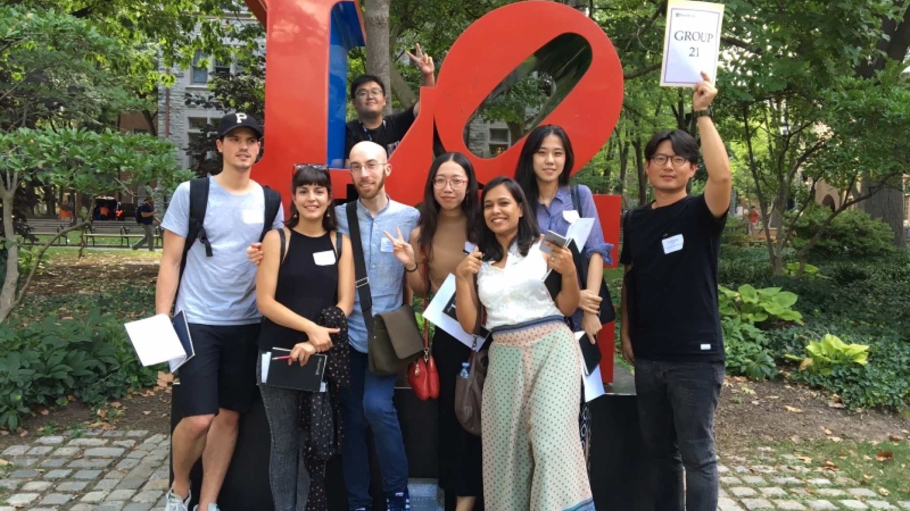 Group shot of new students