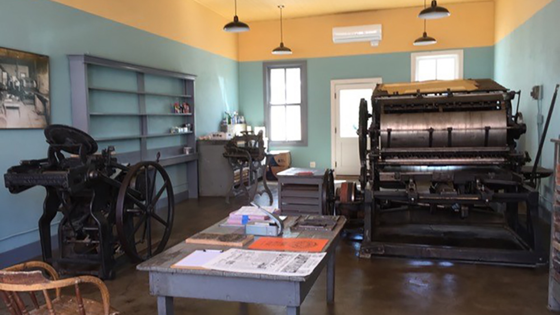 Interior view following restoration