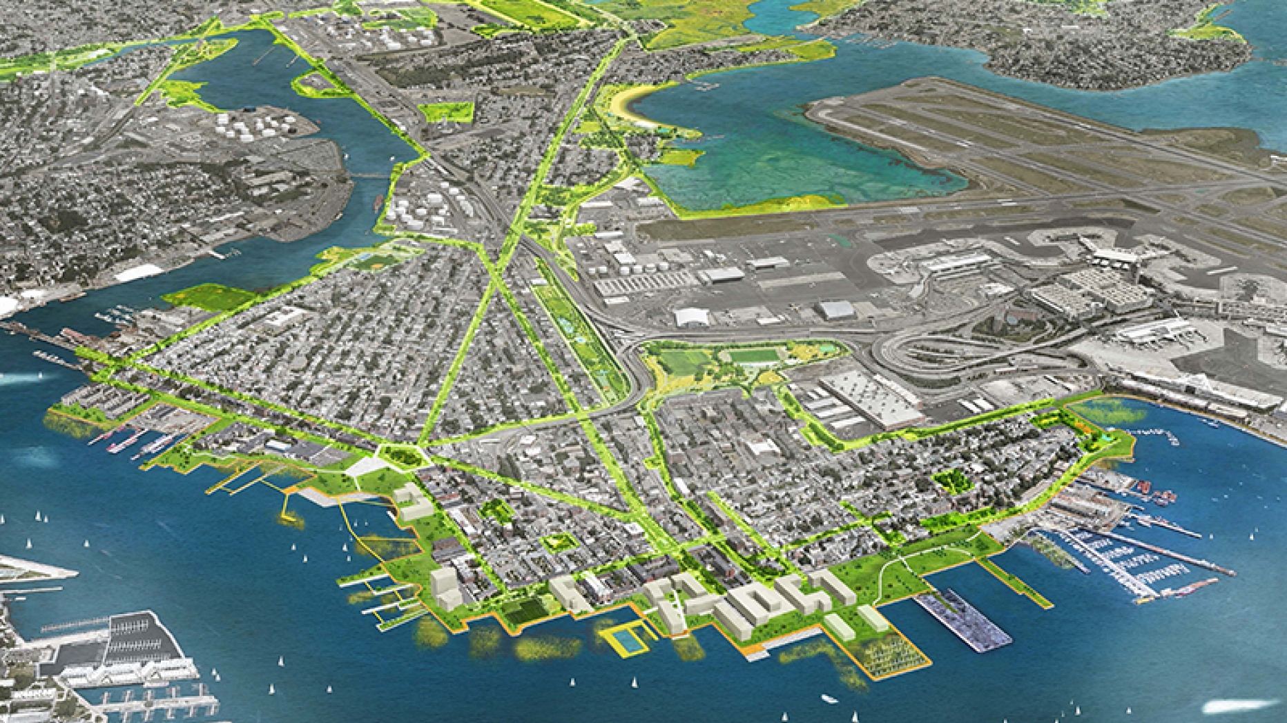 Illustration of current East Boston area.