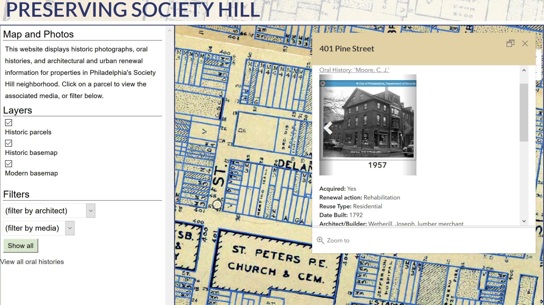 Preserving Society Hill: Sites and Stories of Urban Renewal in a Philadelphia Neighborhood