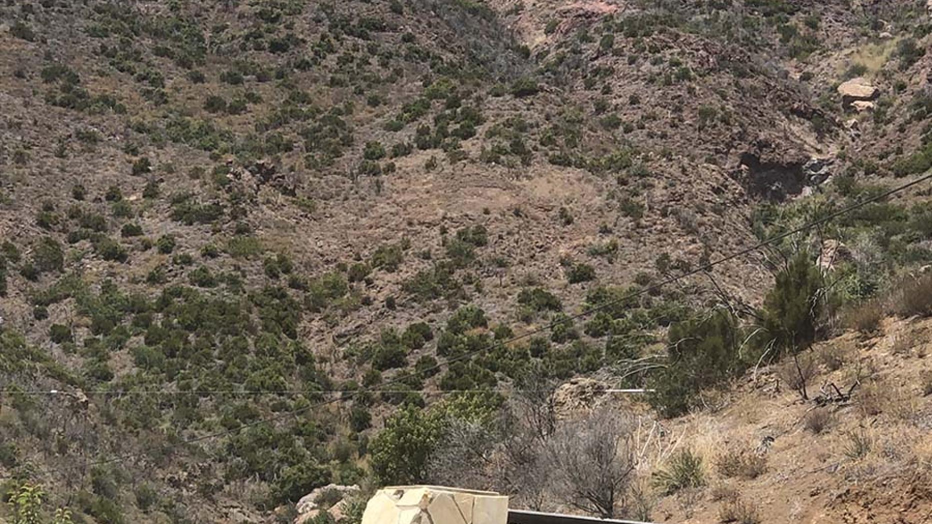 The National Parks Service sign for the entrance to Circle X Ranch in the Santa Monica Mountain National Recreation Area above M