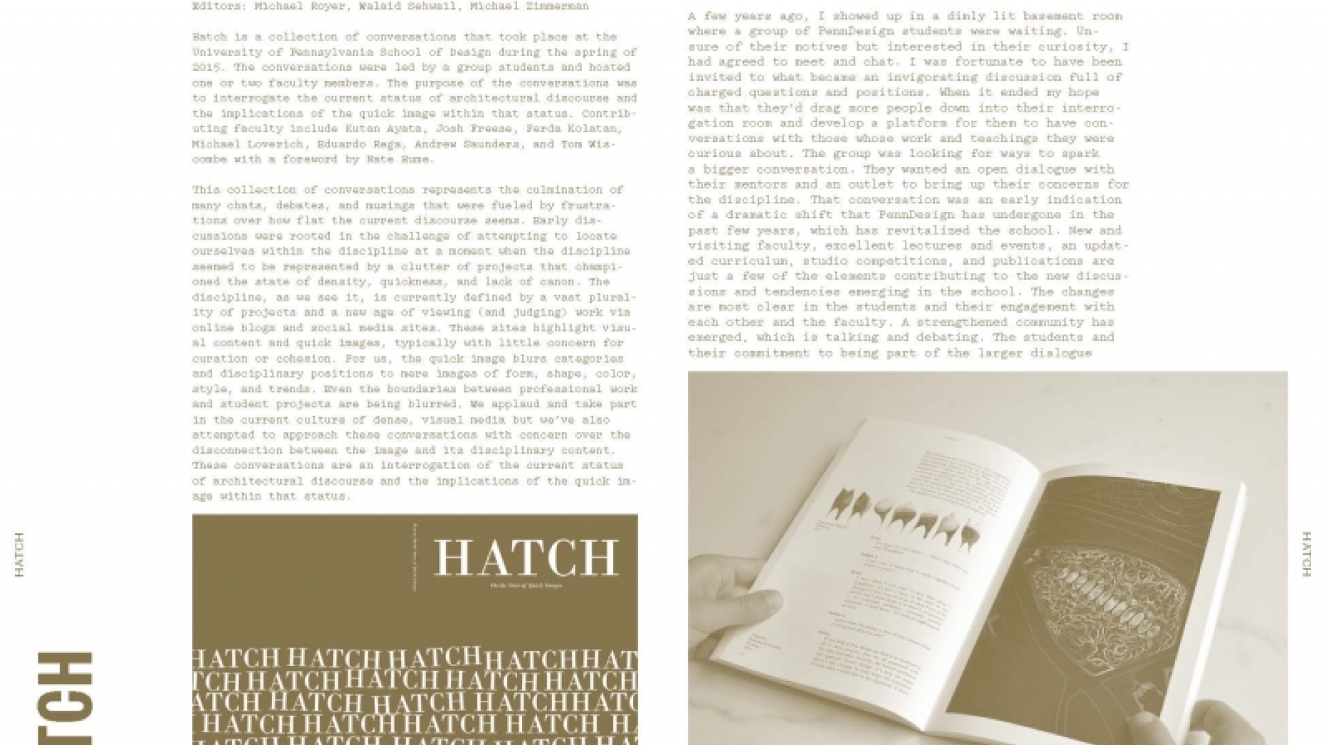 Sample pages from Pressing Matter 5 featuring HATCH
