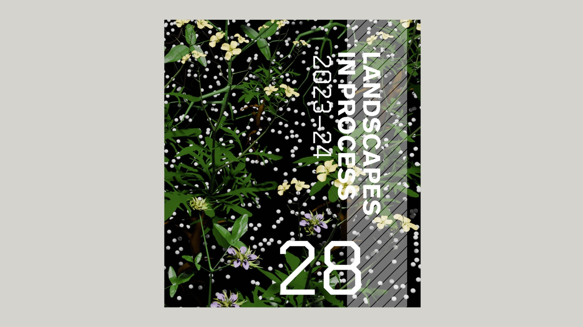 Cover for publication, "Landscapes in Process" edition 28, 2023-24
