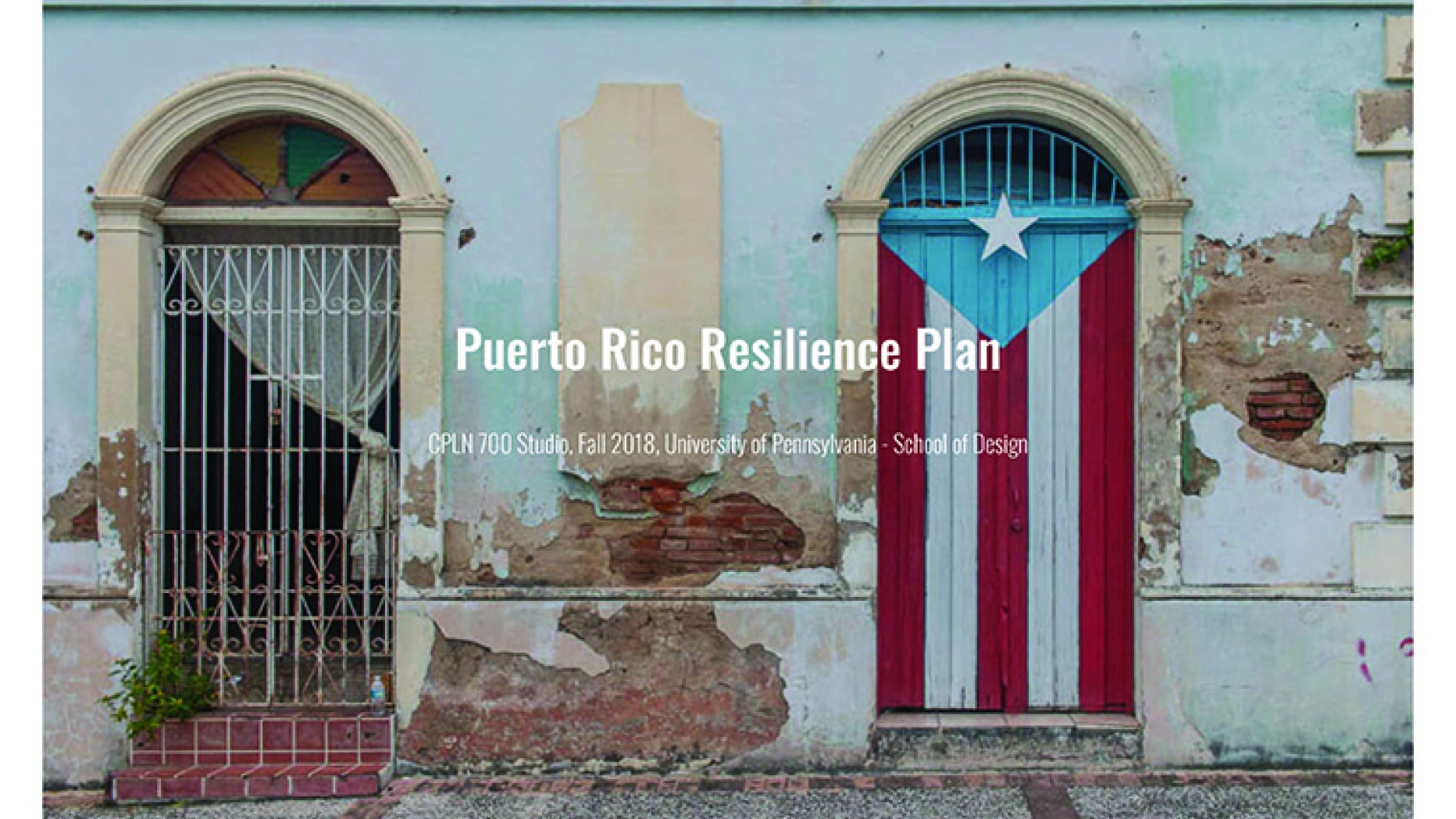 Puerto Rico Resilience Plan Cover
