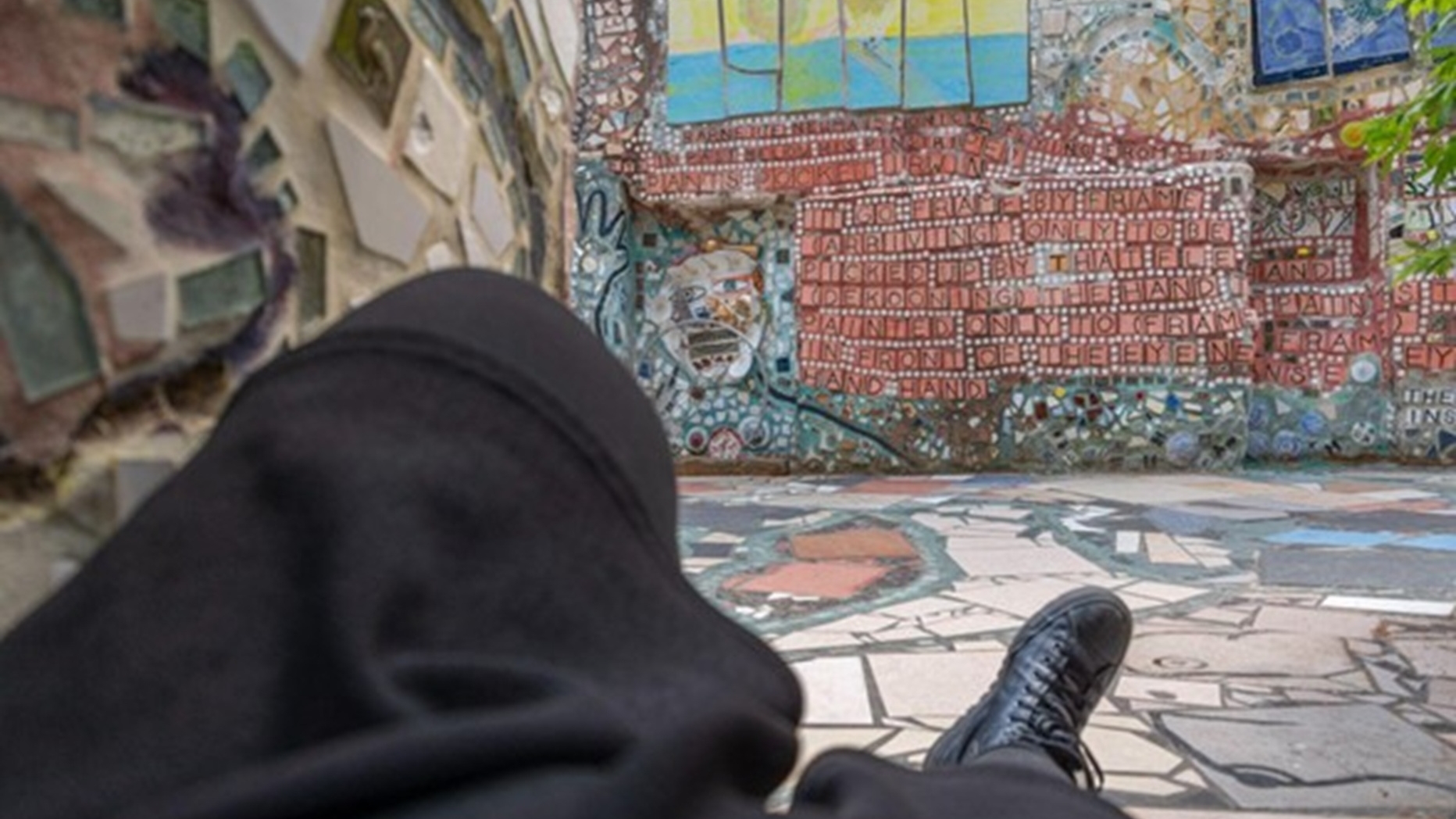 On site work at Philadelphia's Magic Gardens