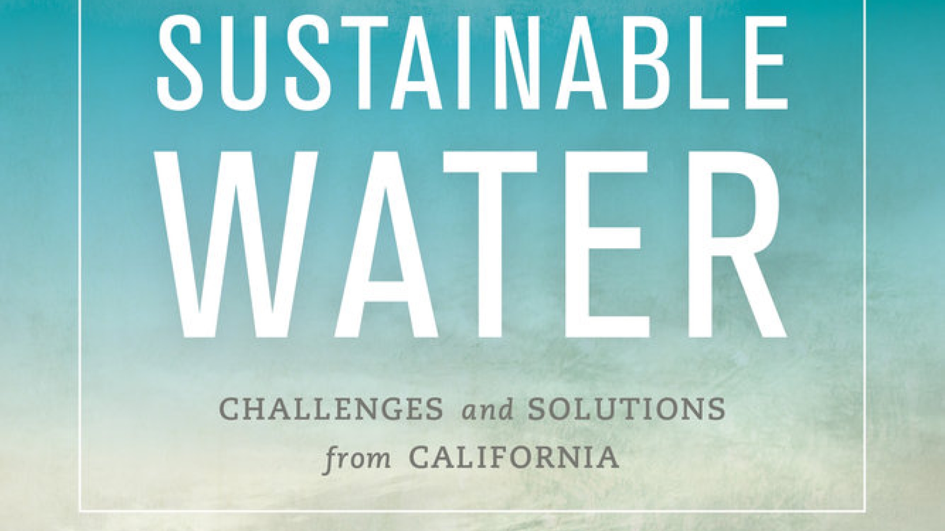 Sustainable Water book cover