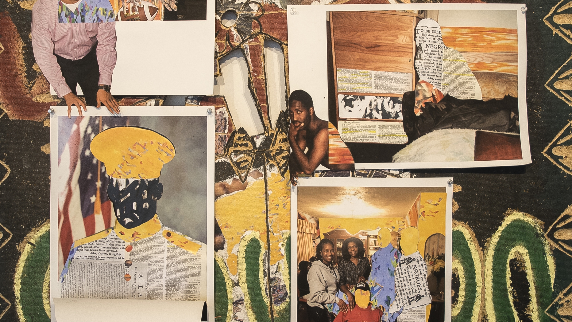 Collage painting combination