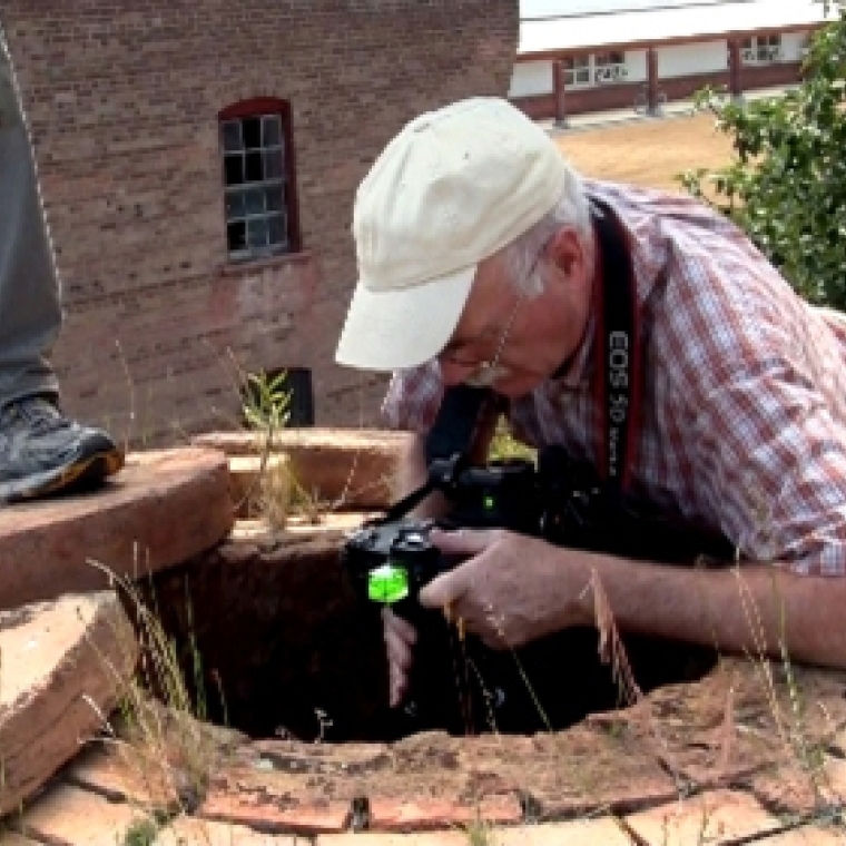 Joseph Elliott at work with camera