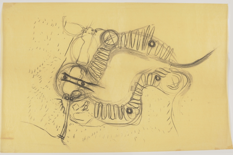 sketched blueprint of landscape design