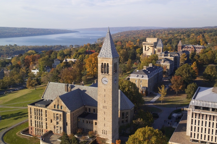 Image of Cornell's campus from above