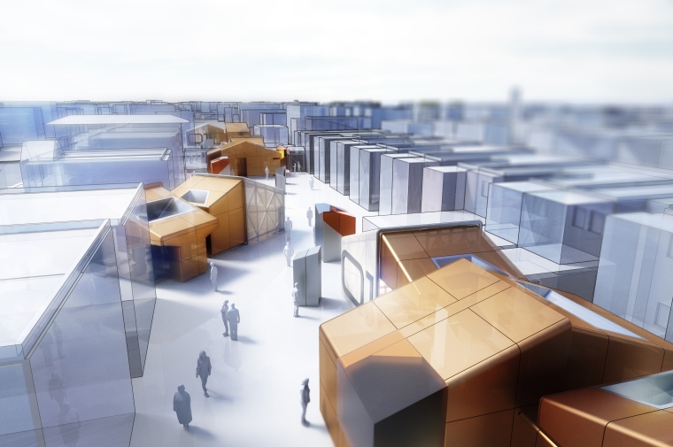 Rendering for mobile COVD testing site