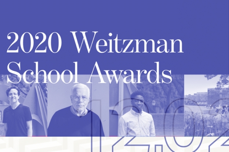 Purple logo including the 2020 Weitzman School Awards winners