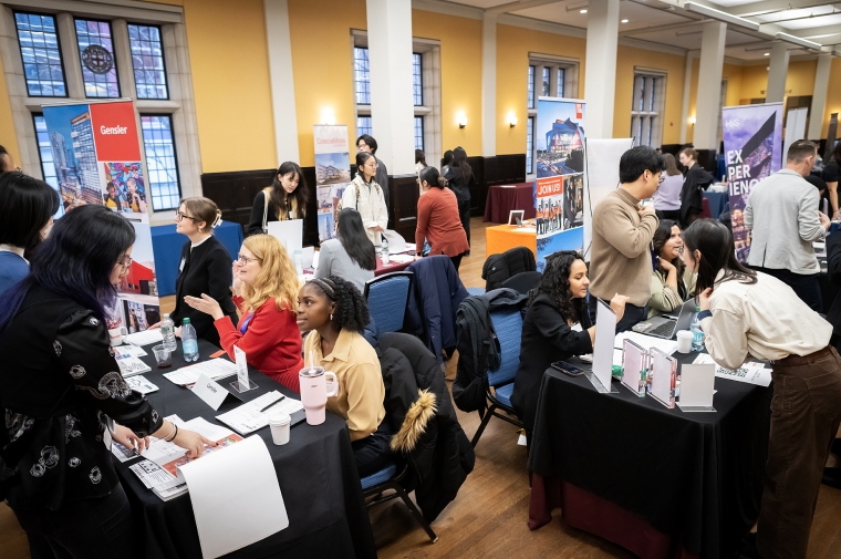 The crowd at the Career Fair
