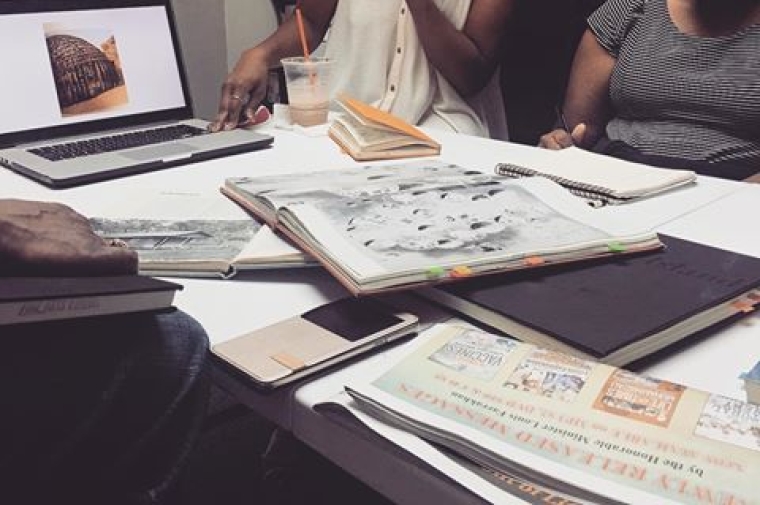 Designers work with community members to create new park design